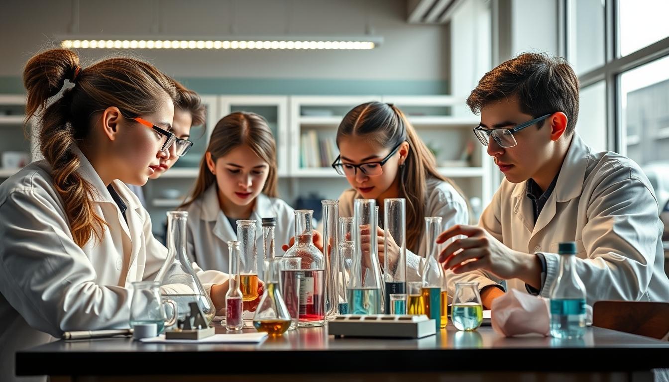 Student developing practical and academic skills